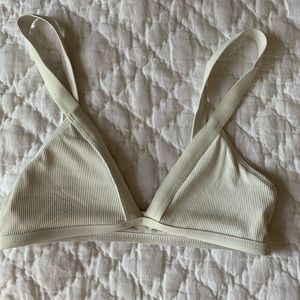 Lspace white bikini top